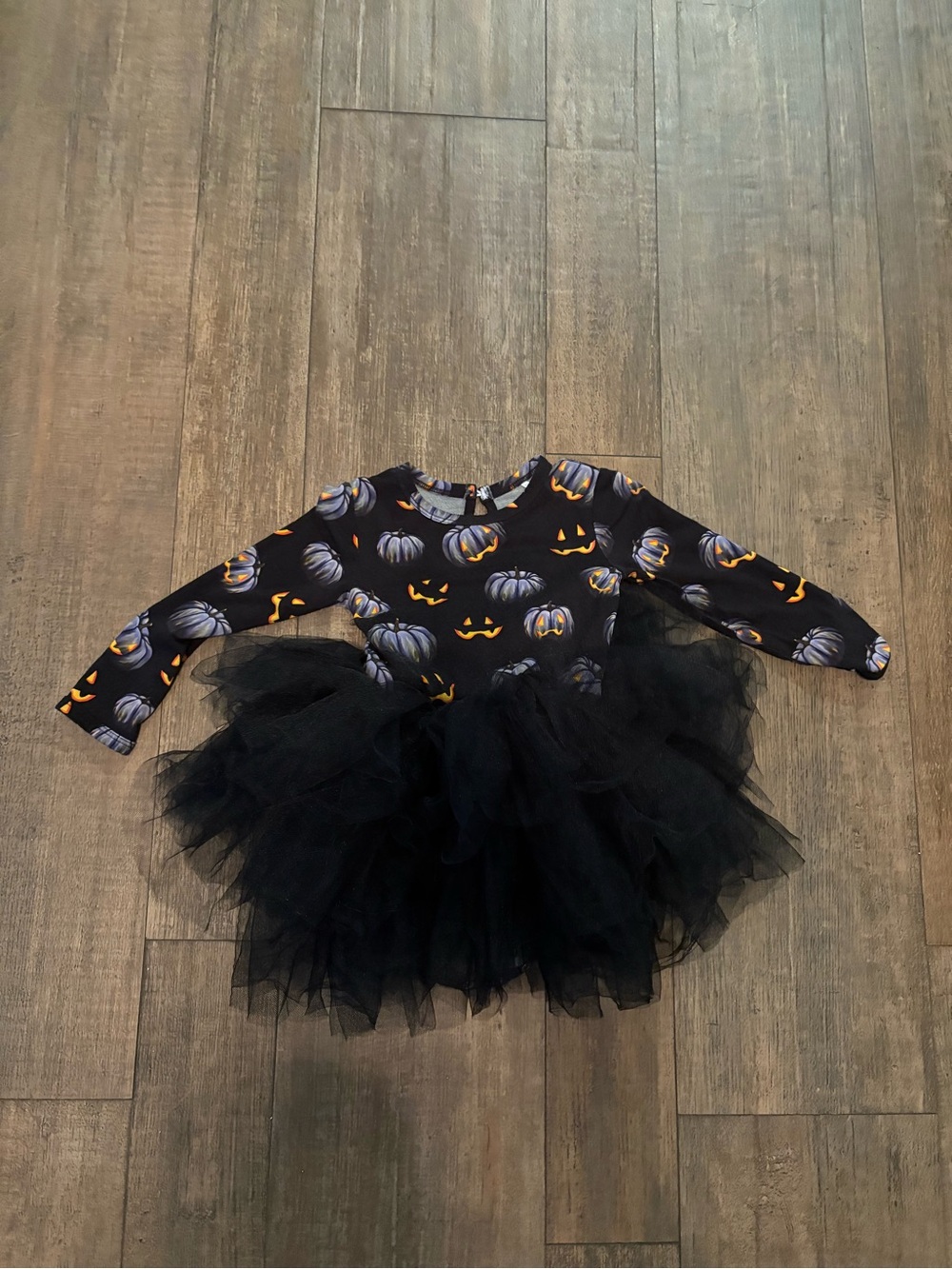 Bums & Roses Halloween Pumpkin Tutu Dress 18-24M Bamboo